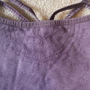 Gymshark leggings and bra top.